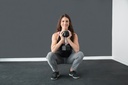 Hexagonal Rubber Coated Dumbbells