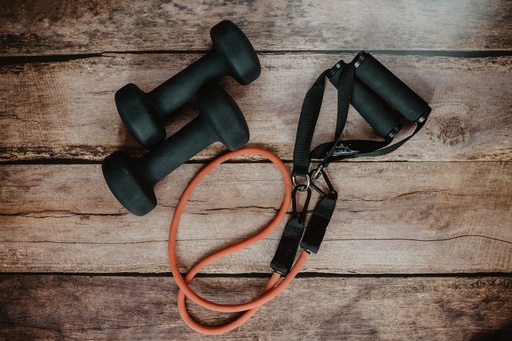 Resistance Band with Neoprene Dumbbells